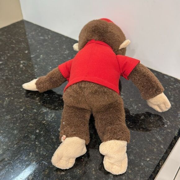 Gund Curious George Monkey Vintage Plush Stuffed Animal Red Shirt Red Hat - Picture 6 of 6